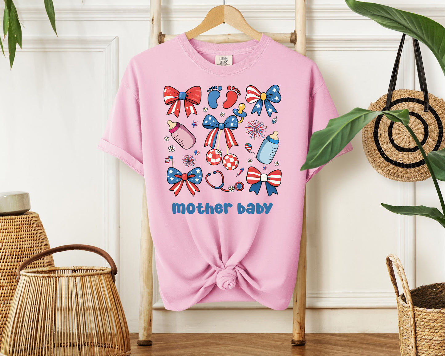 'Patriotic Mother Baby' Tee