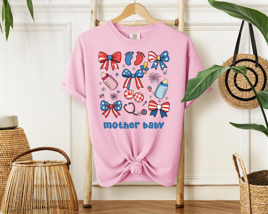 'Patriotic Mother Baby' Tee
