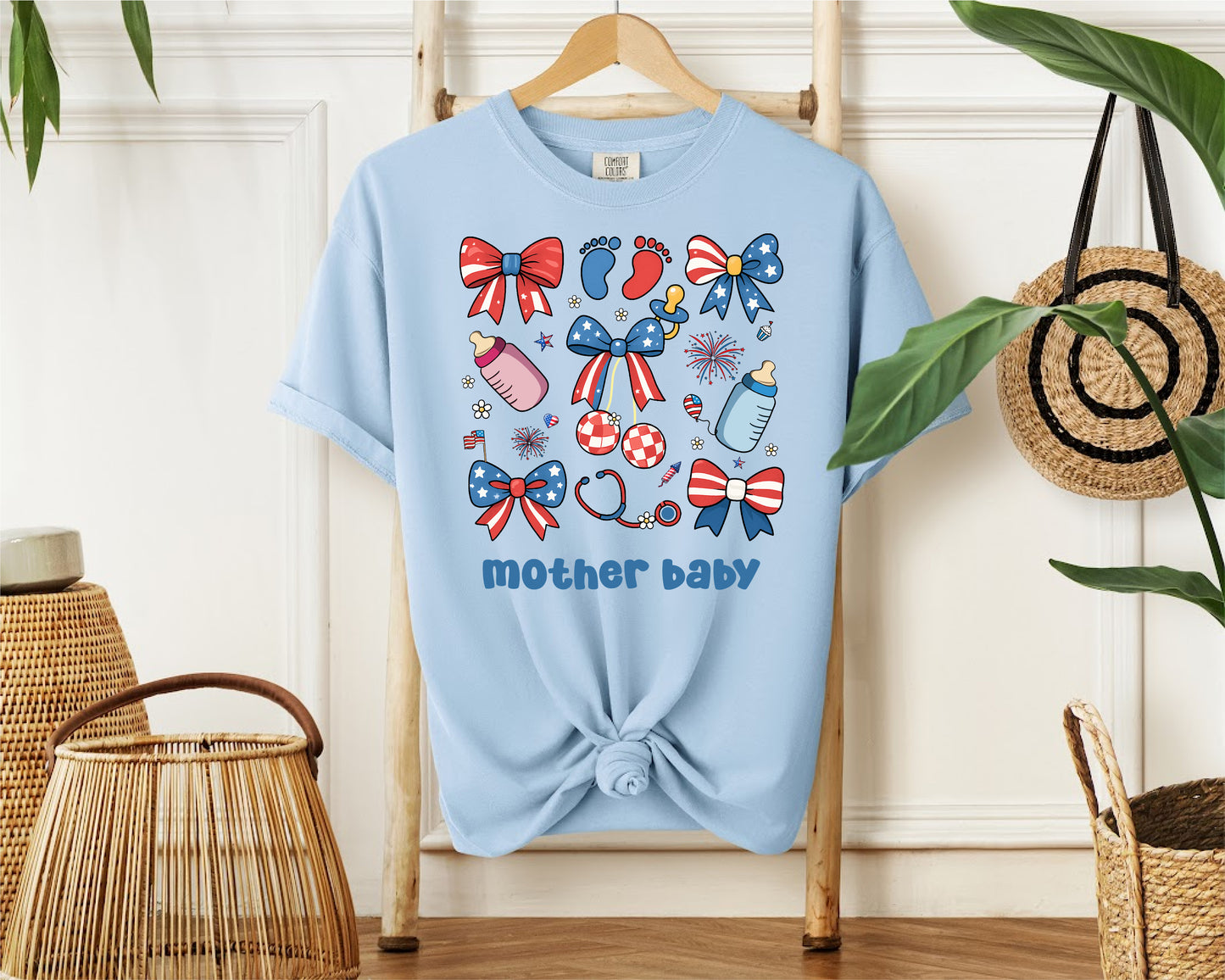 'Patriotic Mother Baby' Tee
