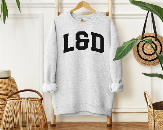 'L&D Collegiate' Crewneck