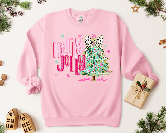 Holly Jolly & Pink! (Crewneck)