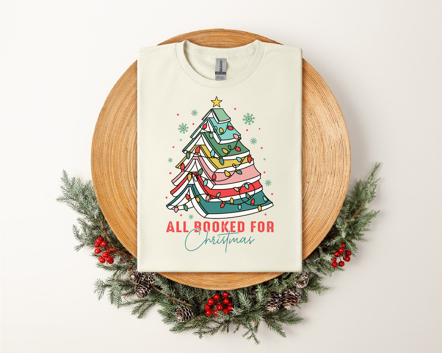 All Booked for Christmas (Tee)