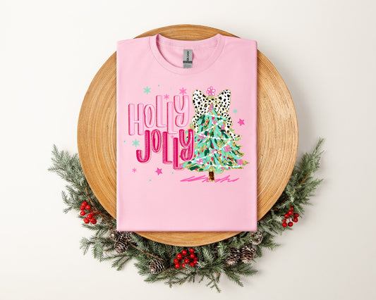 Holly Jolly & Pink! (Tee)